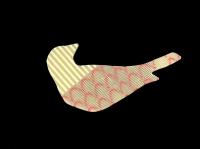 Brooch Pin Bird Red Waves (BH31) by Birds in the Hand