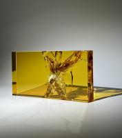 Golden Impact Fractograph by John Kiley