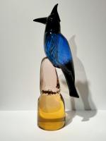 Blue Jay Totem by Dan Friday