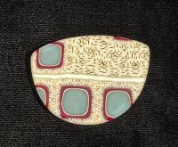 Brooch Small Windows Waxing Moon (BH35) by Birds in the Hand