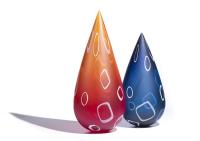 Sienna Mod Spire & Prussian Mod Spire by Nancy Callan